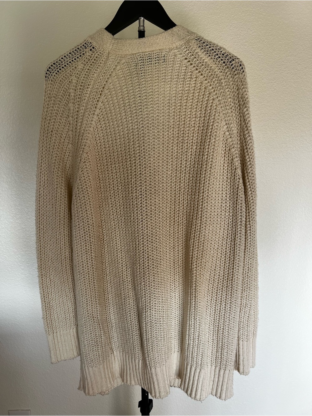 Able Cream Open-Knit Button Cardigan - Picture 2 of 4
